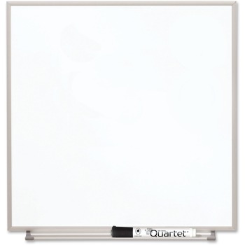 Quartet Matrix Magnetic Boards, Painted Steel, 16 x 16, White, Aluminum Frame