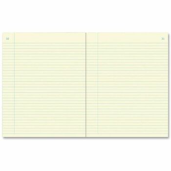 National Bound Chemistry Notebook, Narrow Ruled, 7.5&quot; x 9.25&quot;, Green Paper, 60 Sheets