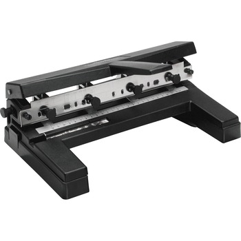 Swingline 40-Sheet Two- to Four-Hole Adjustable Punch, 9/32&quot; Holes, Black