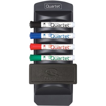 Quartet Dry Erase Marker Caddy Kit, Chisel Tip, 8 Chisel-Tip Markers, Assorted