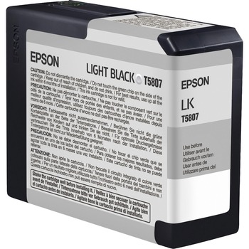 Epson T580700 UltraChrome K3 Ink, Light Black