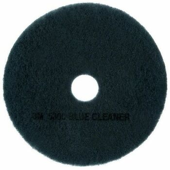 3M Cleaner Floor Pad 5300, 17&quot;, Blue, 5/Carton