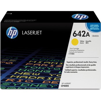 HP 642A (CB402A) Toner Cartridge, Yellow