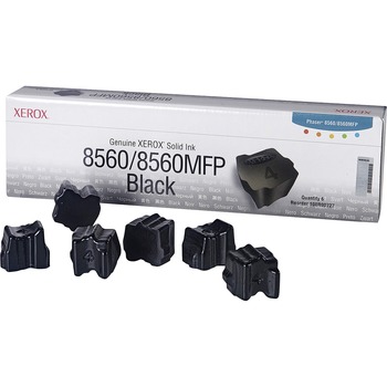 Xerox 108R00727 Solid Ink Stick, 6800 Page-Yield, 6/Box, Black
