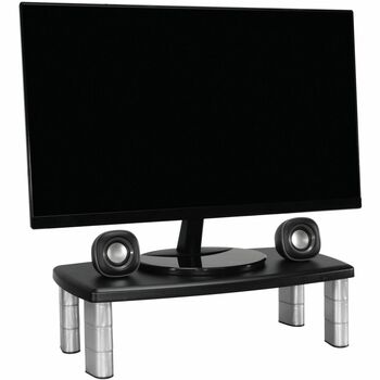 3M Extra-Wide Adjustable Monitor Stand, Black