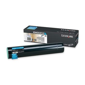 Lexmark X945X2CG High-Yield Toner, 22000 Page-Yield, Cyan