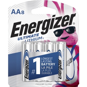 Energizer Ultimate Lithium Batteries, AA, 8/PK