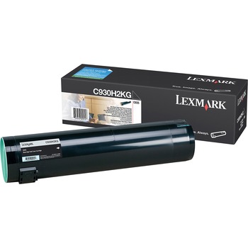 Lexmark C930H2KG High-Yield Toner, 38000 Page-Yield, Black