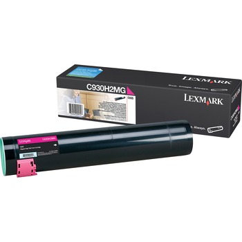 Lexmark C930H2MG High-Yield Toner, 24000 Page-Yield, Magenta