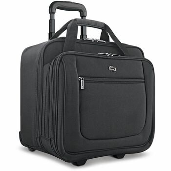 Solo Classic Rolling Case, 17.3&quot;, 17 1/2 x 9 x 14, Black