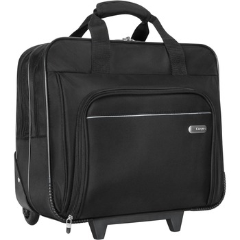 Targus Rolling Laptop Case, 1200D Polyester, 16-1/2 x 7-1/2 x 14, Black