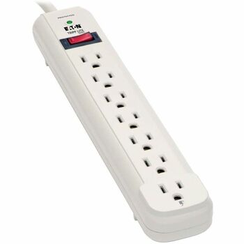 Tripp Lite by Eaton TLP725 Surge Suppressor, 7 Outlets, 25 ft Cord, 1080 Joules, White