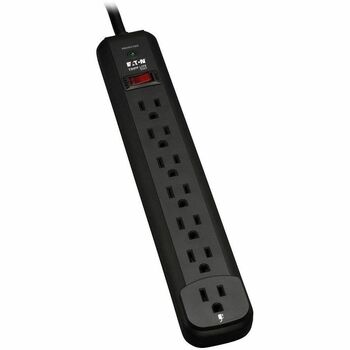 Tripp Lite by Eaton TLP712B Surge Suppressor, 7 Outlets, 12 ft Cord, 1080 Joules, Black