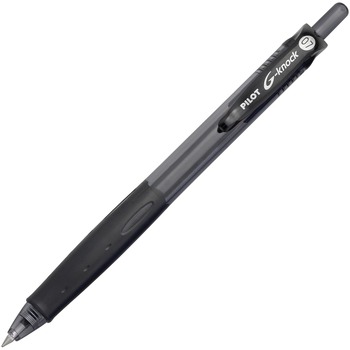 Pilot G-Knock BeGreen Retractable Gel Ink Pen, Black Ink, .7mm, Dozen
