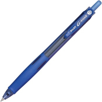 Pilot G-Knock BeGreen Retractable Gel Ink Pen, Blue Ink, .7mm, Dozen