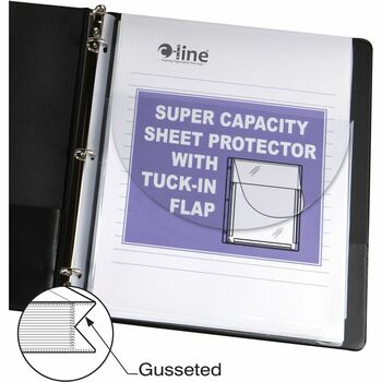 C-Line Super Capacity Sheet Protector with Tuck-In Flap, 200&quot;, Letter Size, 10/Pack