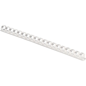Fellowes Plastic Comb Bindings, 3/8&quot; Diameter, 55 Sheet Capacity, White, 100 Combs/Pack