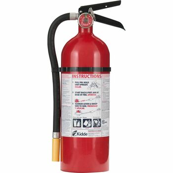 Kidde ProLine Pro 5 MP Fire Extinguisher, 3 A, 40 B:C, 195psi, 16.07h x 4.5 dia, 5lb