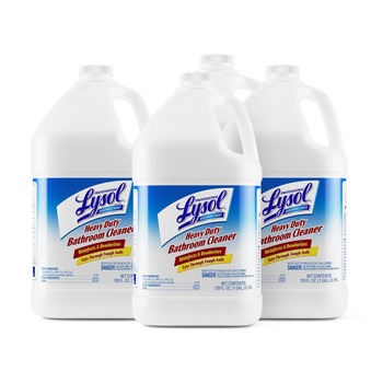 Professional Lysol&#174; Brand Disinfectant Heavy-Duty Bathroom Cleaner Concentrate, 1 gal Bottles, 4/Carton