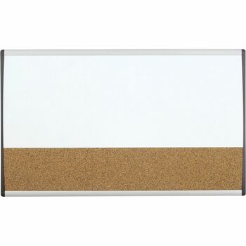 Quartet Magnetic Dry-Erase/Cork Board, 18 x 30, White Surface, Silver Aluminum Frame