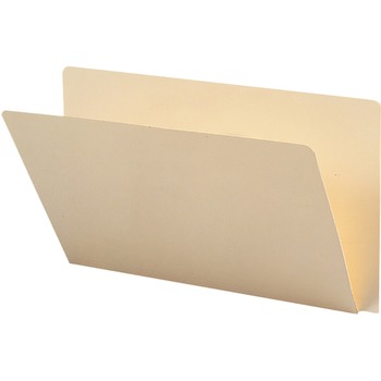Smead Folders, Straight Cut, Single-Ply Extended End Tab, Legal, Manila, 100/Box