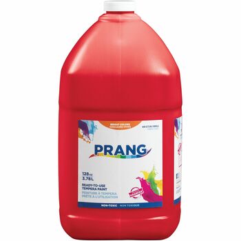 Prang Ready-to-Use Tempera Paint, Red, 1 gal