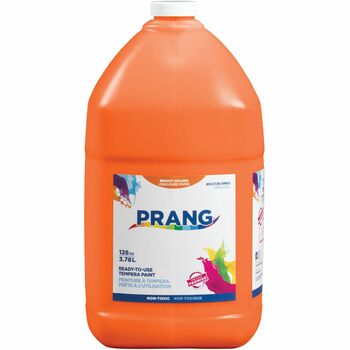 Prang Ready-to-Use Tempera Paint, Orange, 1 gal