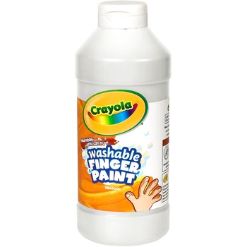 Crayola Washable Finger Paint, 16 oz. Bottle, White
