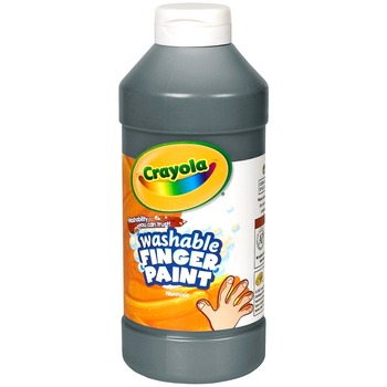 Crayola Washable Finger Paint, 16 oz. Bottle, Black