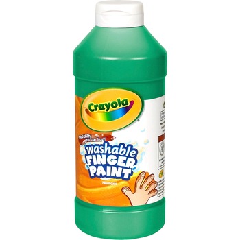 Crayola Washable Finger Paint, 16 oz. Bottle, Green