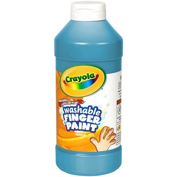 Crayola Washable Finger Paint, 16 oz. Bottle, Blue