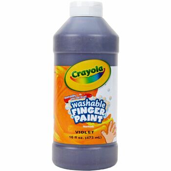 Crayola Washable Finger Paint, 16 oz. Bottle, Violet