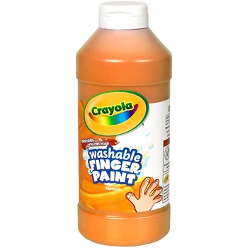 Crayola Washable Finger Paint, 16 oz. Bottle, Orange