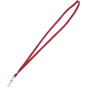 Advantus Deluxe Lanyards, J-Hook Style, 36&quot; Long, Red, 24/Box