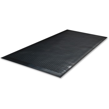 Guardian Clean Step Outdoor Rubber Scraper Mat, Polypropylene, 36 x 60, Black