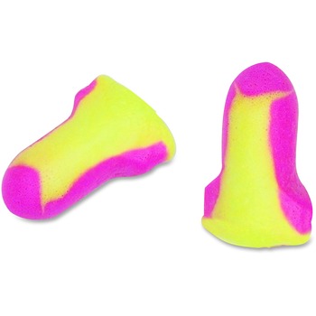 Howard Leight by Honeywell LL-1 Laser Lite Single-Use Earplugs, Cordless, 32NRR, Magenta/Yellow, 200 Pairs