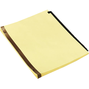 Universal Deluxe Preprinted Simulated Leather Tab Dividers with Gold Printing, 31-Tab, 1 to 31, 11 x 8.5, Buff, 1 Set