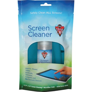 Dust-Off Laptop Computer Cleaning Kit, 50mL Spray/Microfiber Cloth