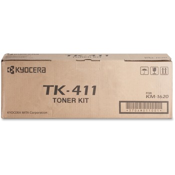 Kyocera TK411 Toner, 15,000 Page-Yield, Black
