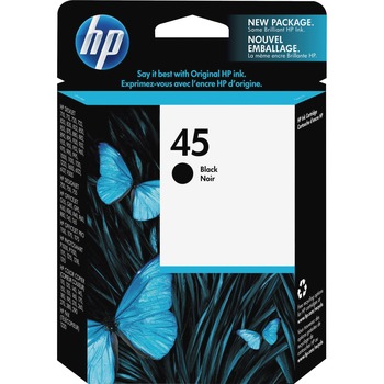 HP 45 Ink Cartridge, Black (51645A)