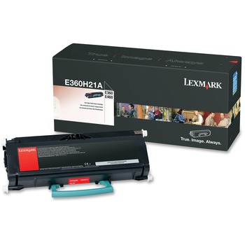Lexmark E360H21A High-Yield Toner, 9000 Page-Yield, Black