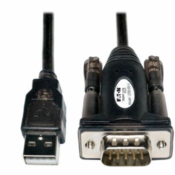 Tripp Lite by Eaton USB to Serial Adapter Cable (USB-A to DB9 M/M), 5-ft.