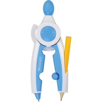 Westcott Soft Touch School Compass, Anti-Microbial Protection, Assorted Colors