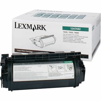 Lexmark 12A7462 High-Yield Toner, 21000 Page-Yield, Black