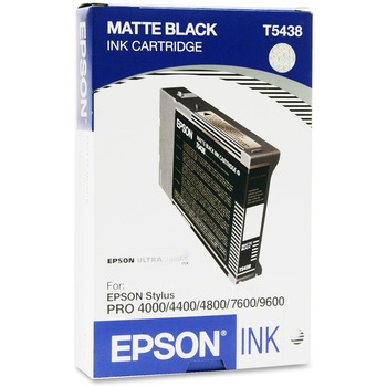 Epson T543800 Ink, Matte Black