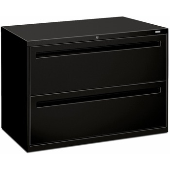 HON 700 Series Two-Drawer Lateral File, 42w x 19-1/4d, Black