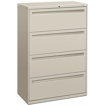 HON 700 Series Four-Drawer Lateral File, 36w x 19-1/4d, Light Gray