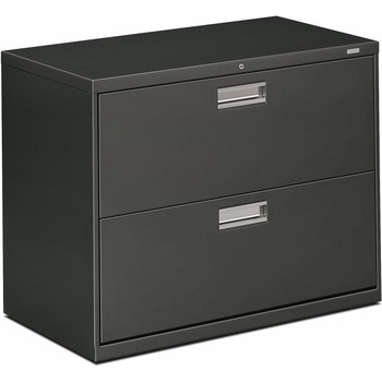 HON 600 Series Two-Drawer Lateral File, 36w x 19-1/4d, Charcoal