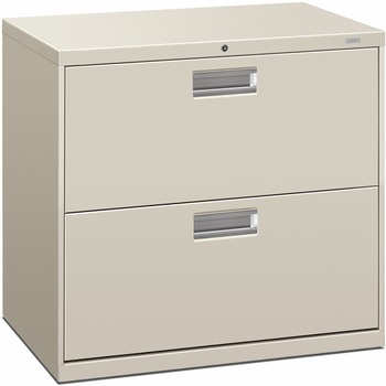 HON 600 Series Two-Drawer Lateral File, 30w x 19-1/4d, Light Gray