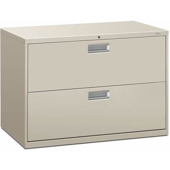 HON 600 Series Two-Drawer Lateral File, 42w x 19-1/4d, Light Gray